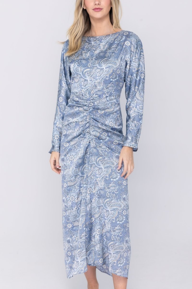 SYDNEY DRESS (BLUE/GRAY)