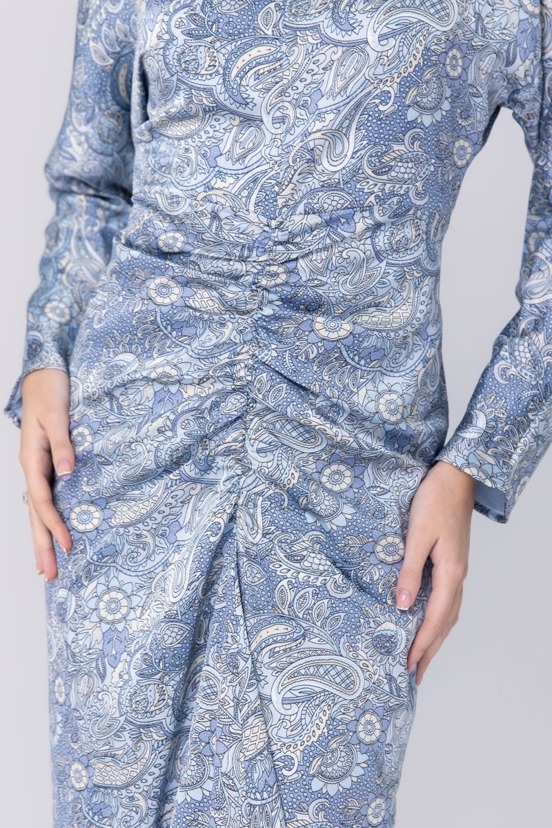 SYDNEY DRESS (BLUE/GRAY)
