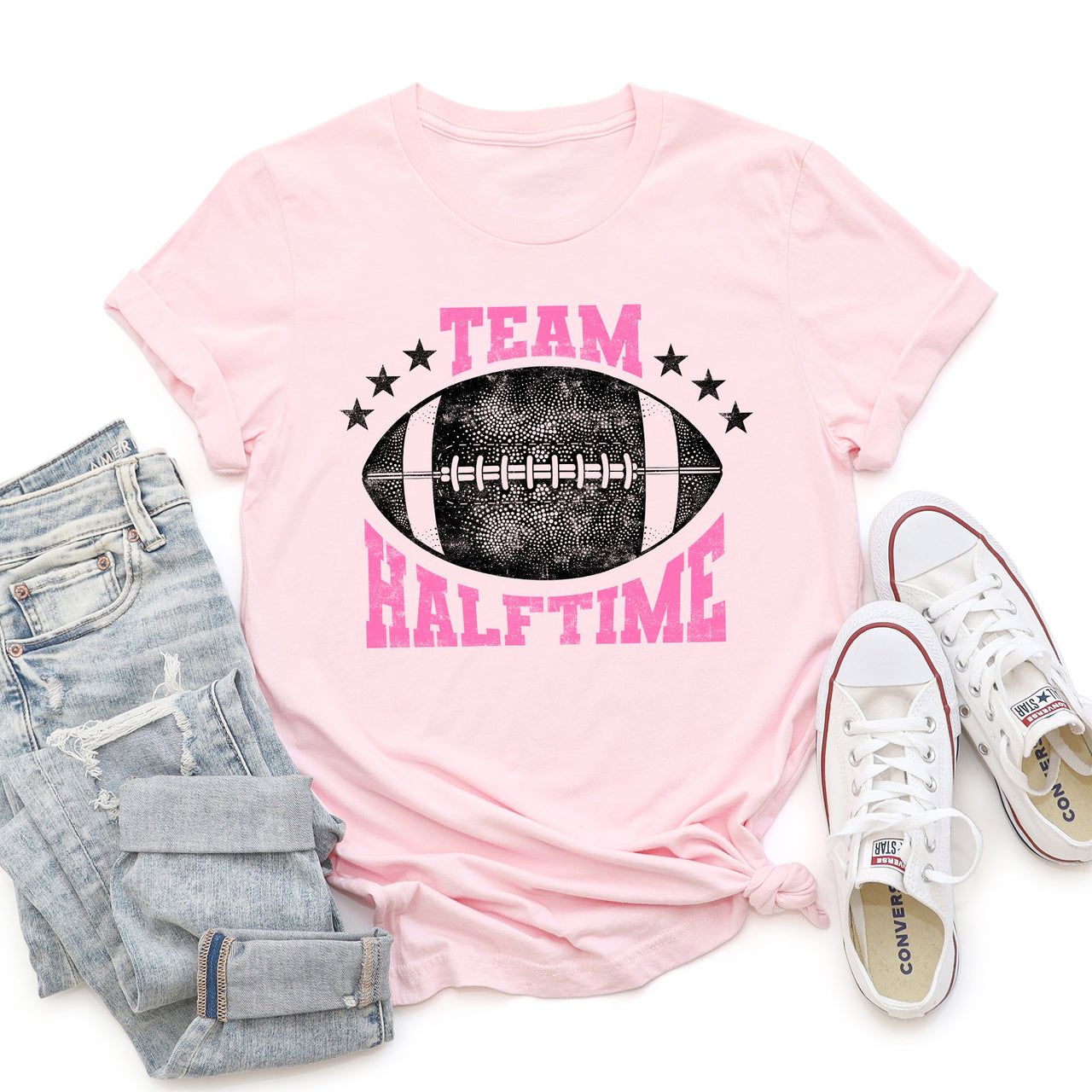 Team Halftime Football Sports Both Teams Game Day Rivalry Stadium Edition Graphic Tee