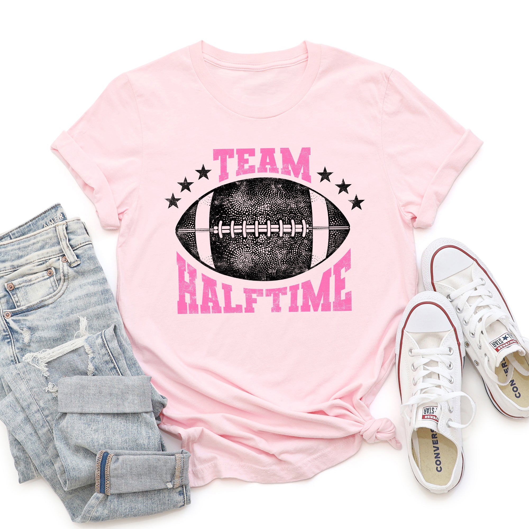 Team Halftime Football Sports Both Teams Game Day Rivalry Stadium Edition Graphic Tee