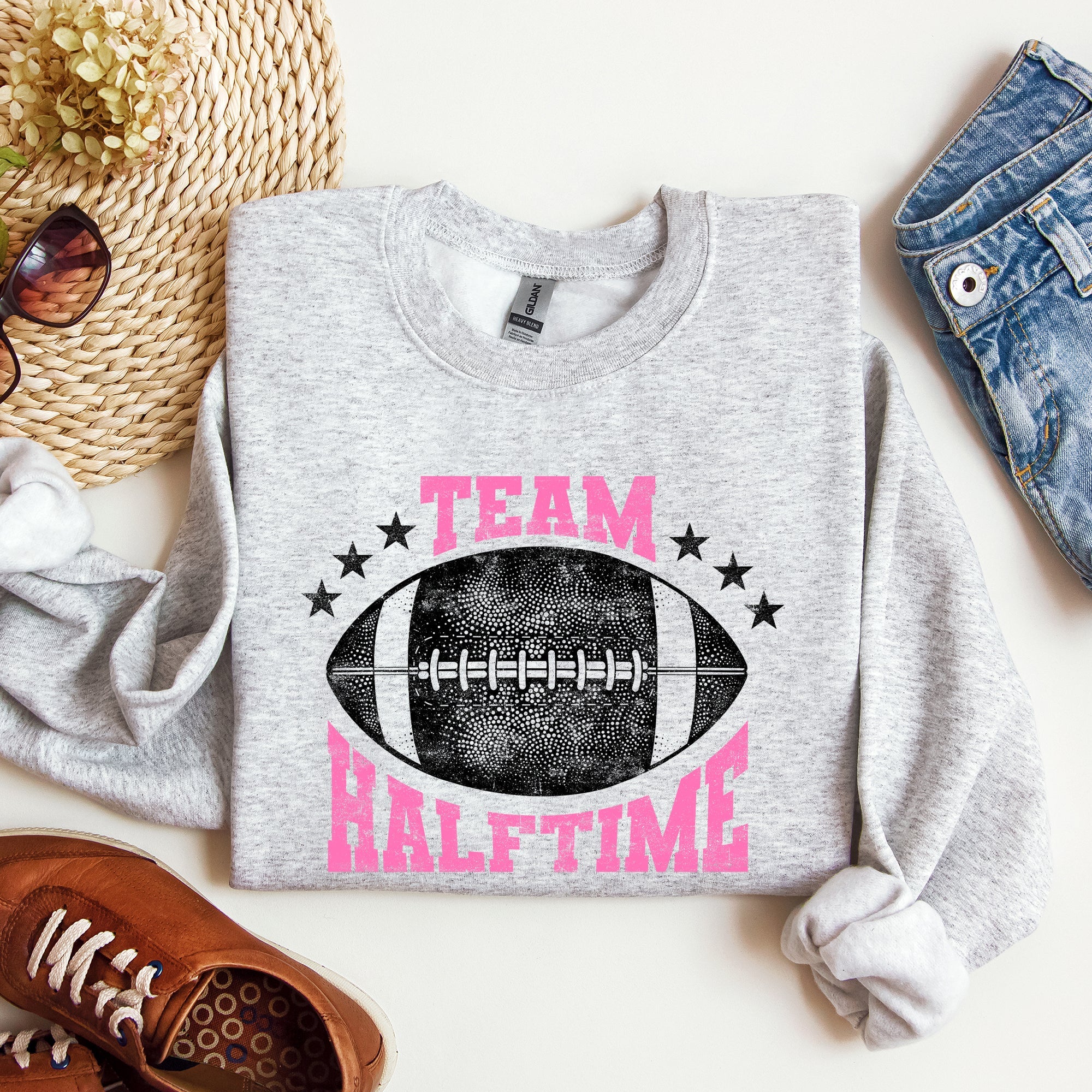 Team Halftime Football Sports Fans Both Teams Game Day Pride And Rivalry Sweatshirt