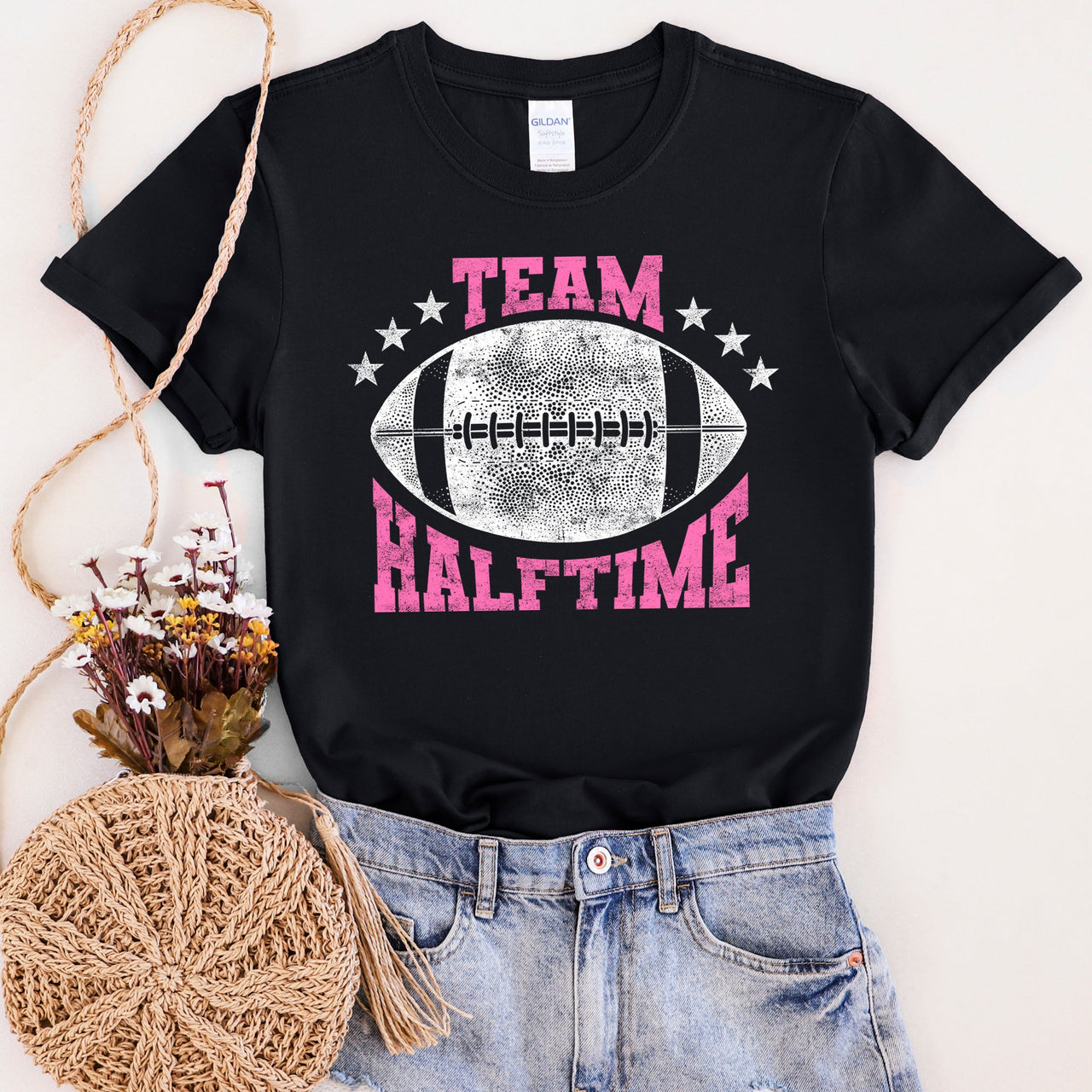 Team Halftime Football Sports Both Teams Game Day Rivalry Stadium Edition Graphic Tee