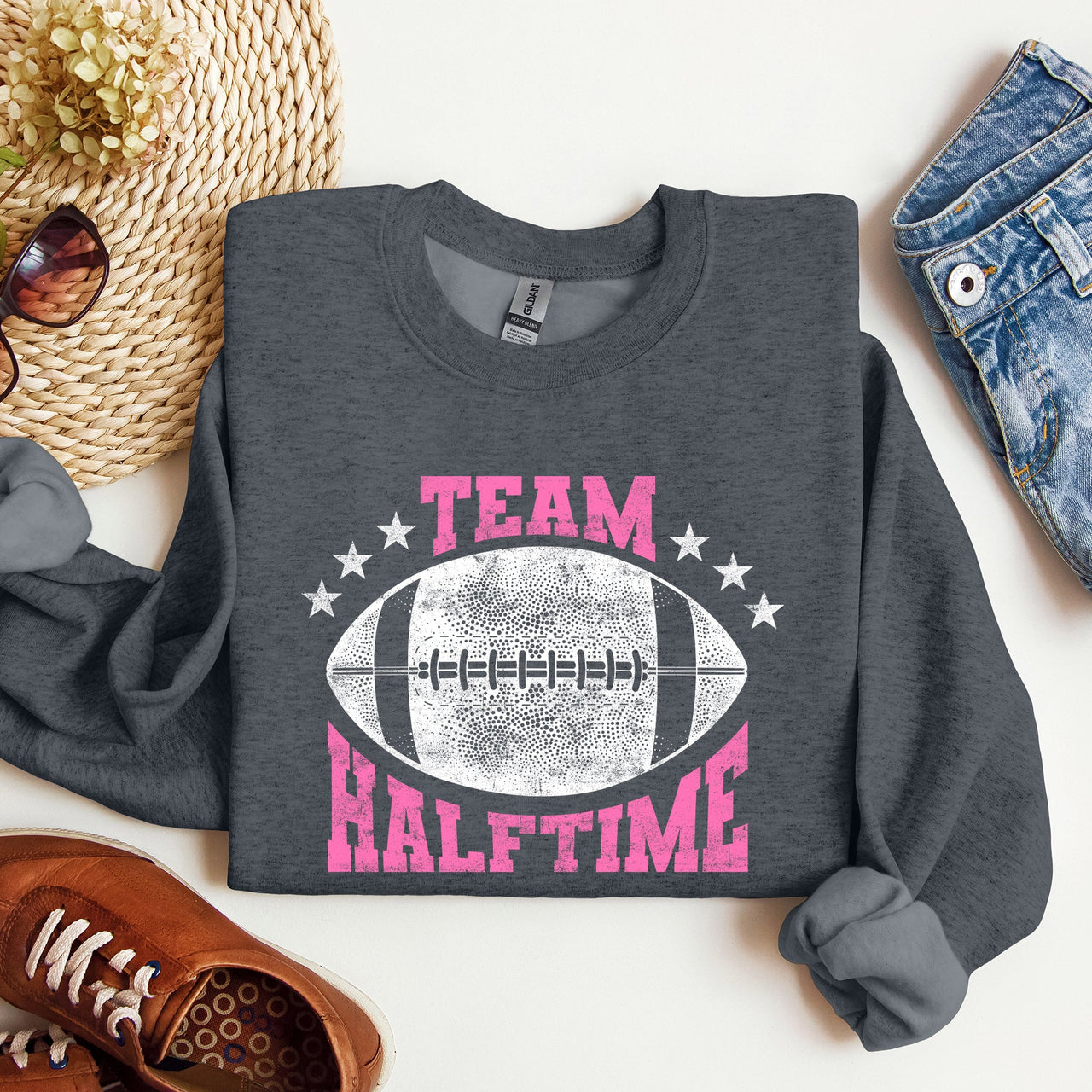 Team Halftime Football Sports Fans Both Teams Game Day Pride And Rivalry Sweatshirt