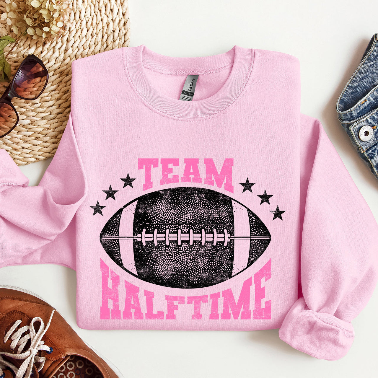 Team Halftime Football Sports Fans Both Teams Game Day Pride And Rivalry Sweatshirt