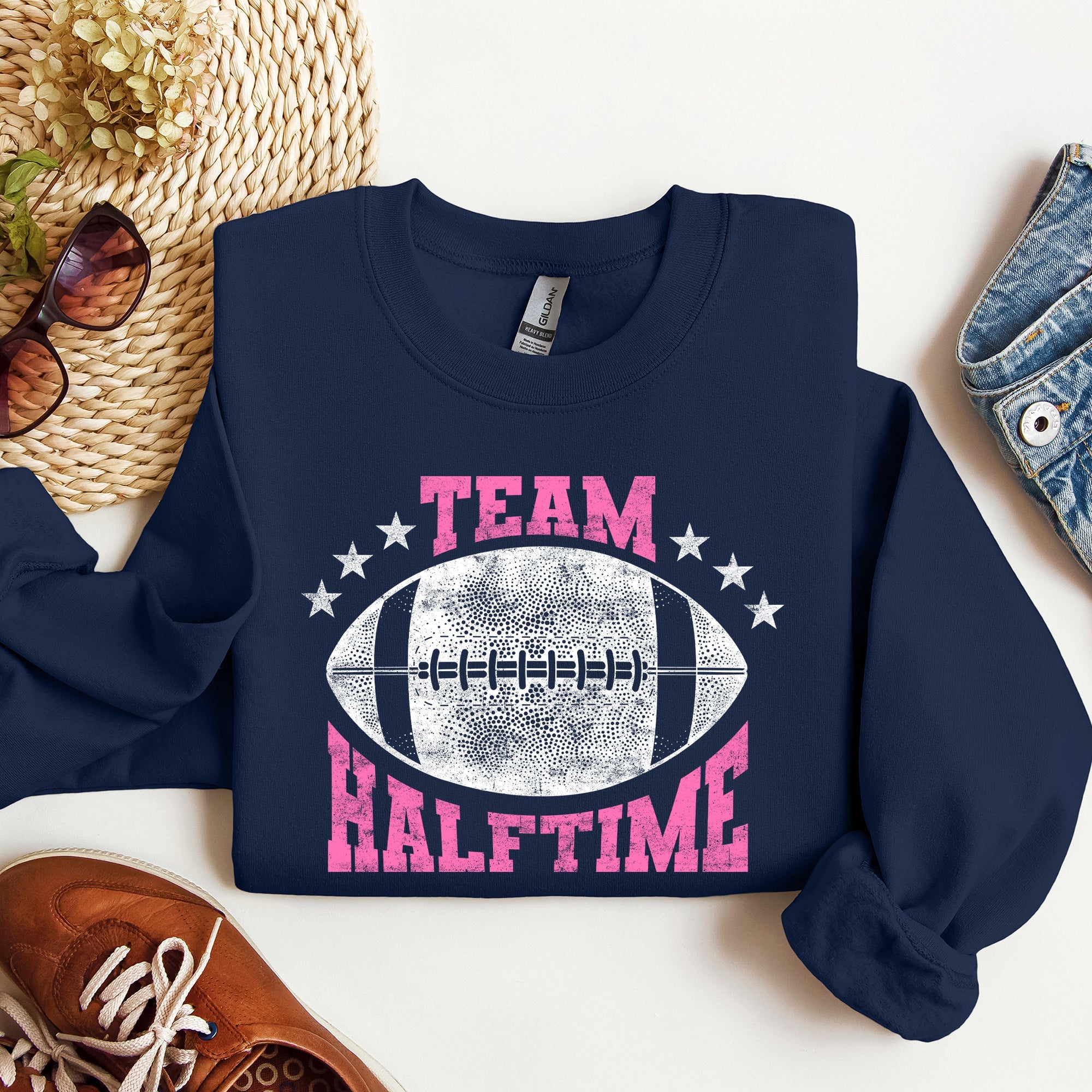 Team Halftime Football Sports Fans Both Teams Game Day Pride And Rivalry Sweatshirt