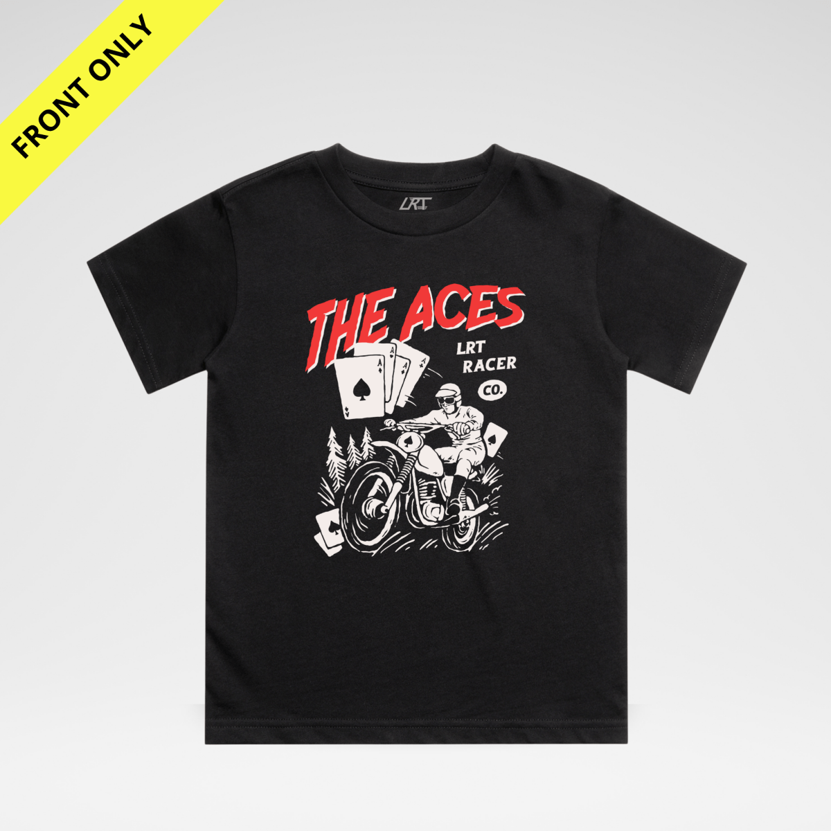 THE ACES TEE - BLACK (FRONT ONLY)