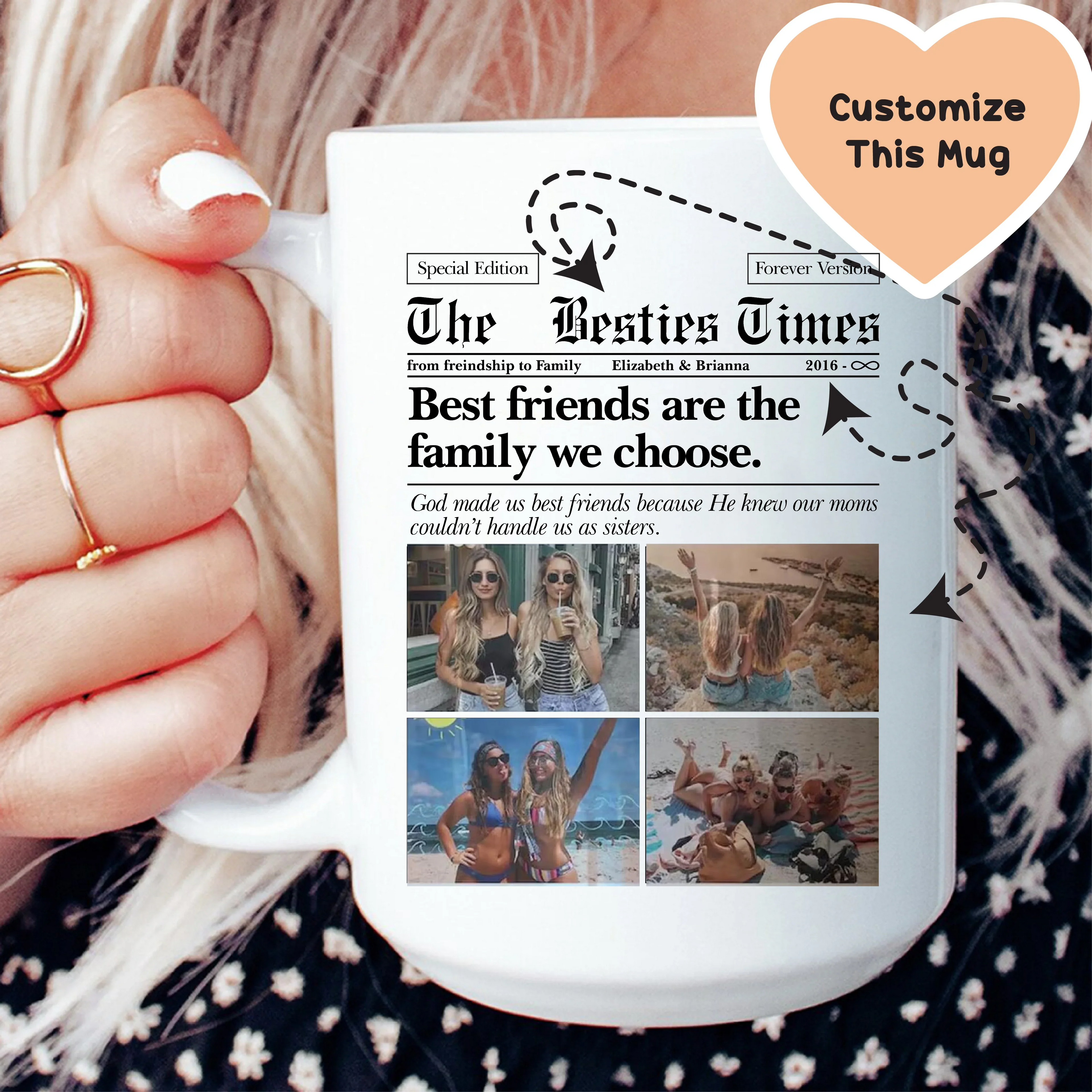 The Bestie Times Custom Mug