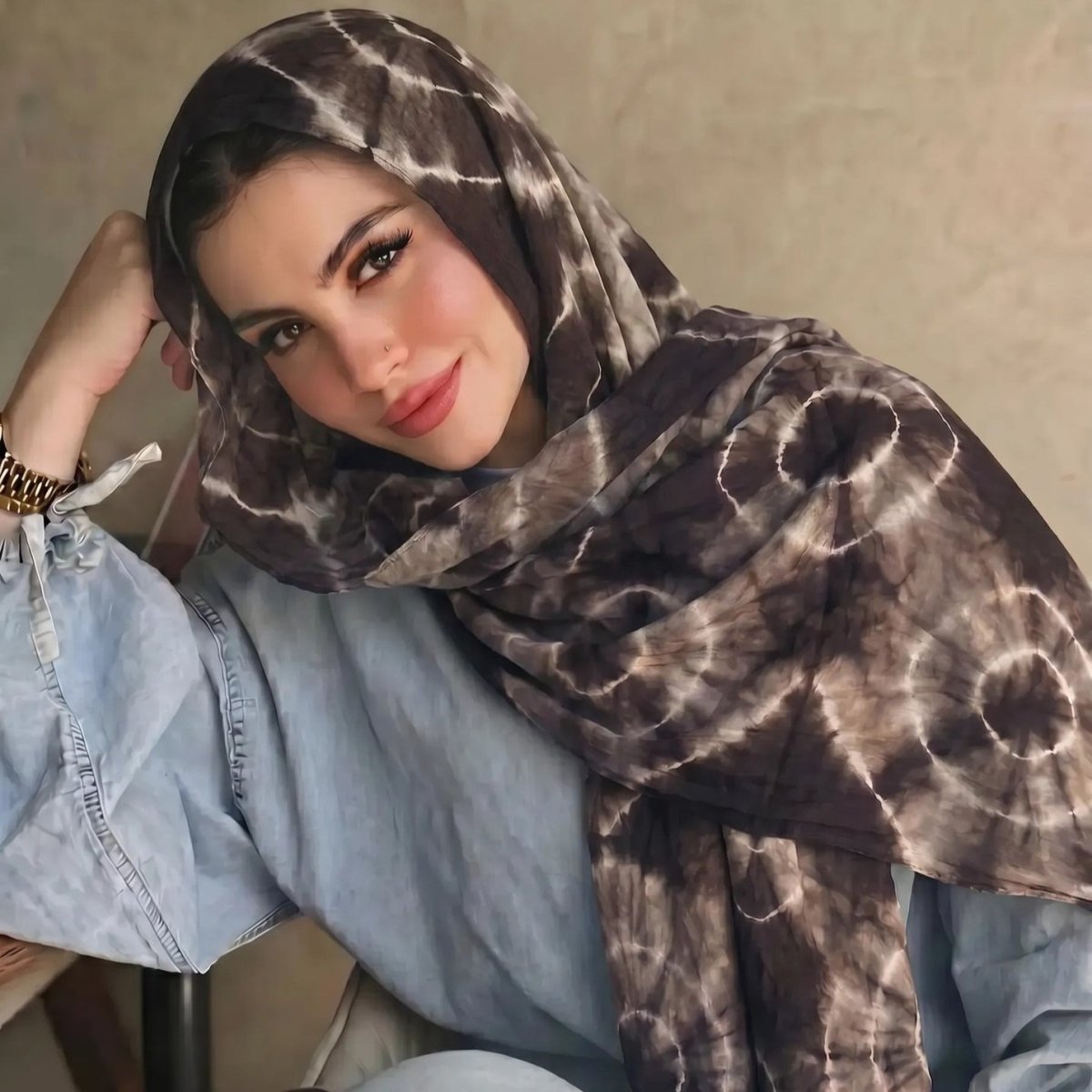 Tie-Dye Hijab Scarf(MH232)