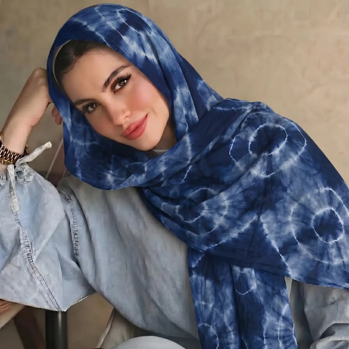 Tie-Dye Hijab Scarf(MH232)