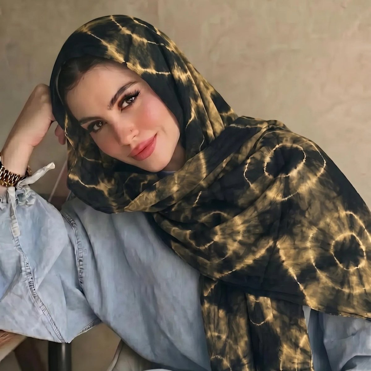 Tie-Dye Hijab Scarf(MH232)