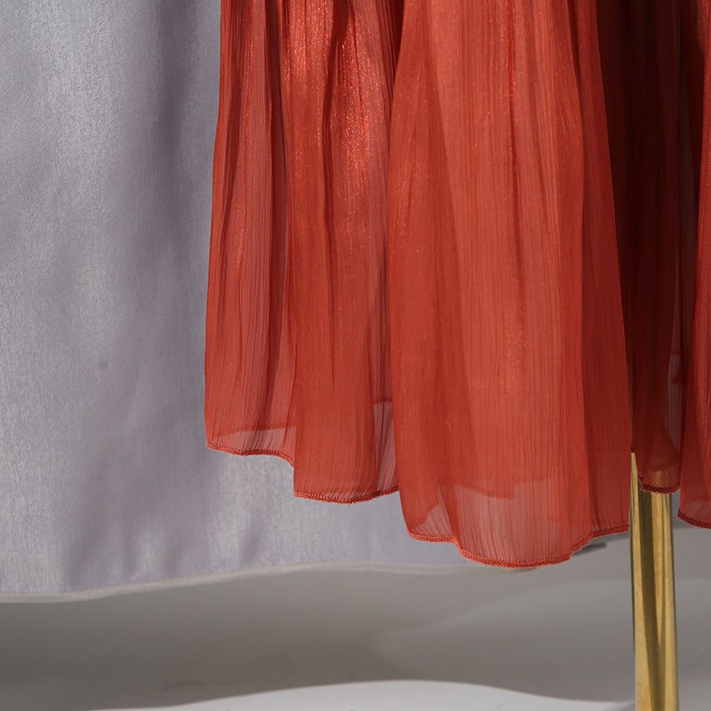 Tiered Ruffle Maxi Dress with Fitted Waist(MS359)