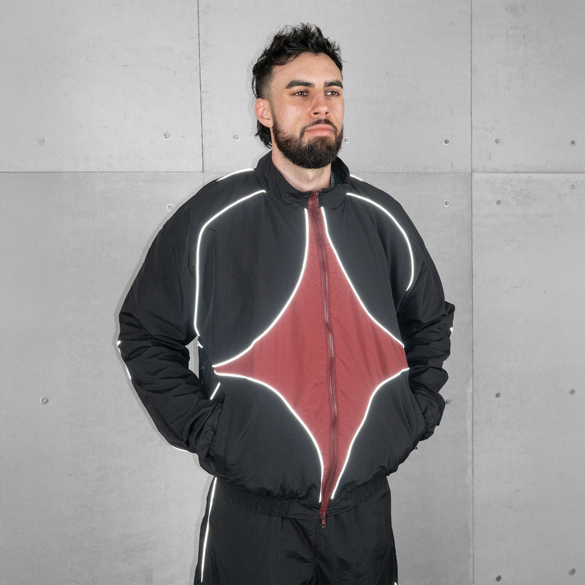 Commons Star Reflective Tracksuit Zip-Up