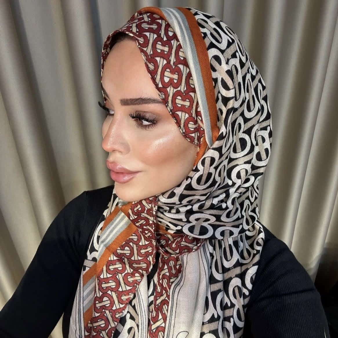 Twill Cotton Printed Scarf (MH215)