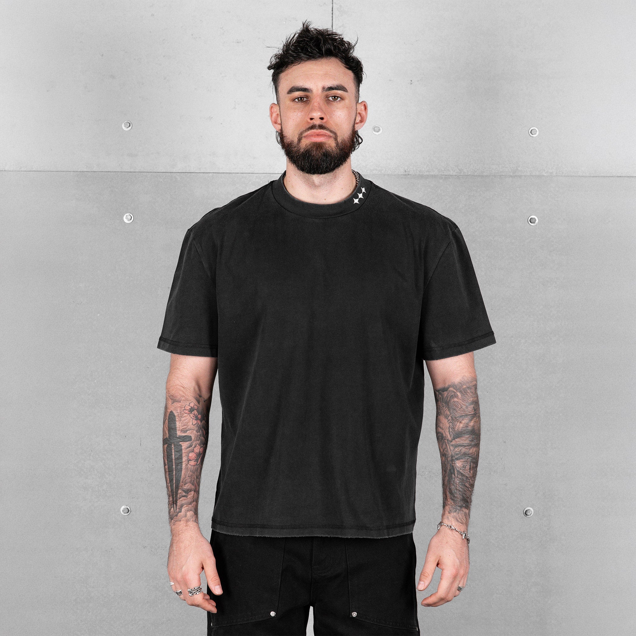 Commons Uniform Washed Black Tee