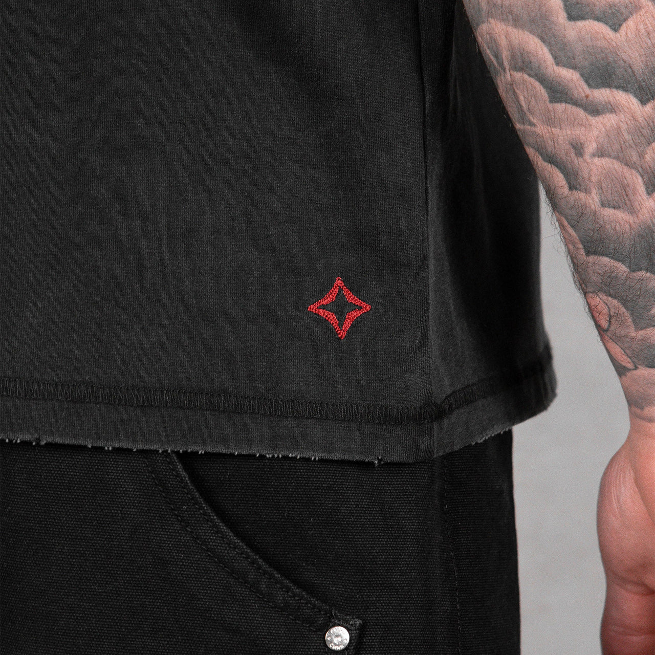Commons Uniform Washed Black Tee