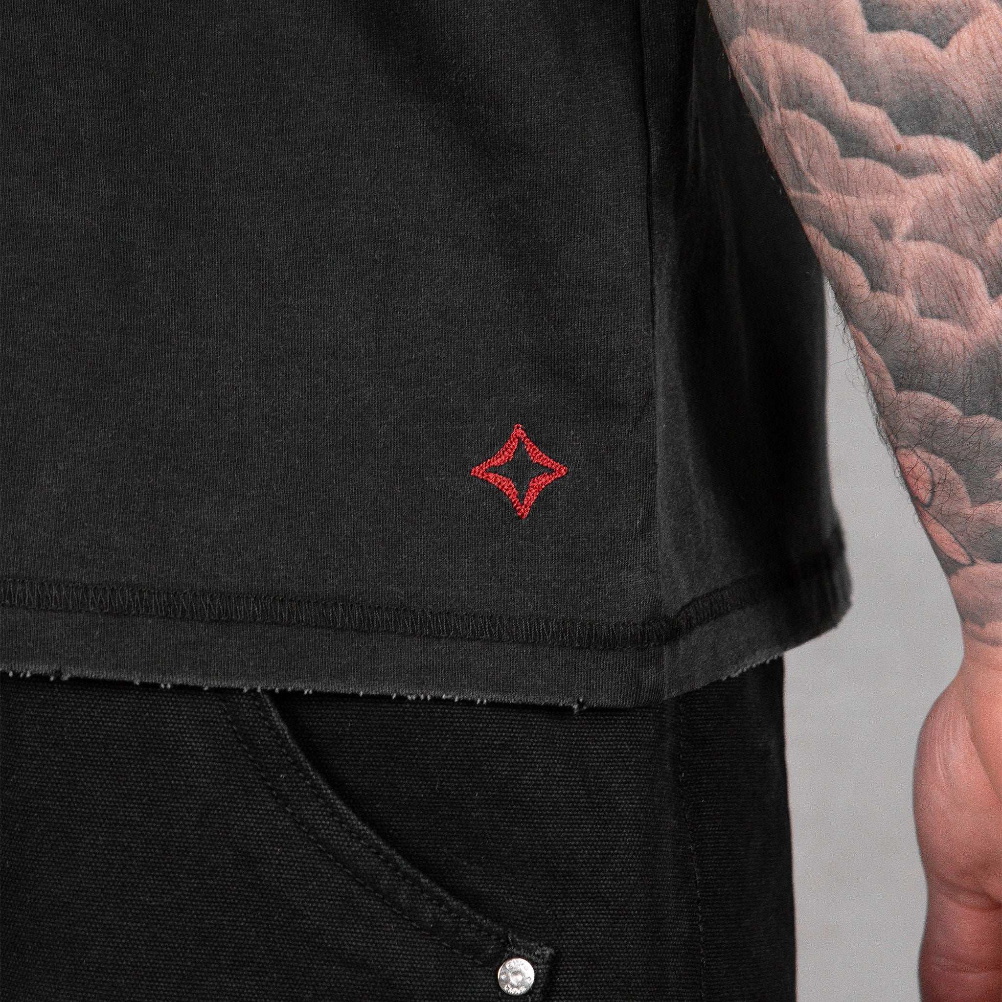 Commons Uniform Washed Black Tee