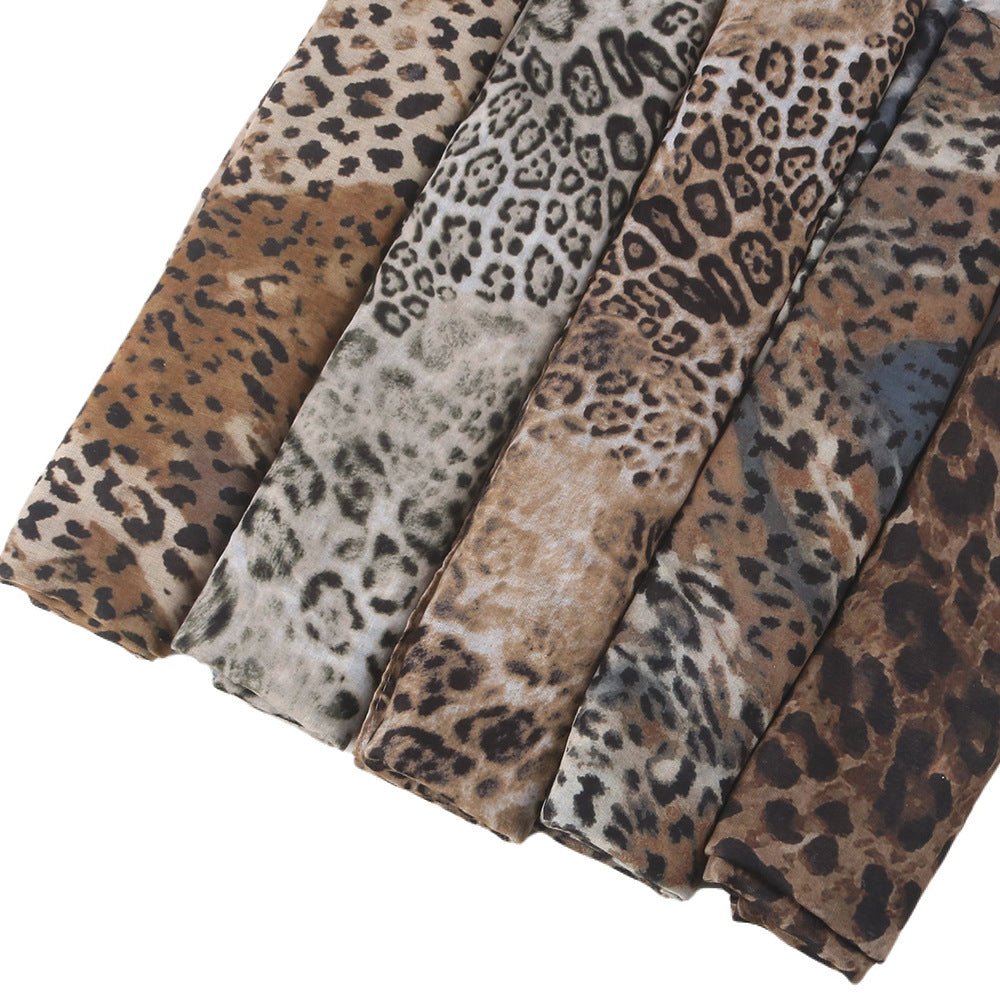 Versatile Leopard Print Fashionable Hijab (MH164)