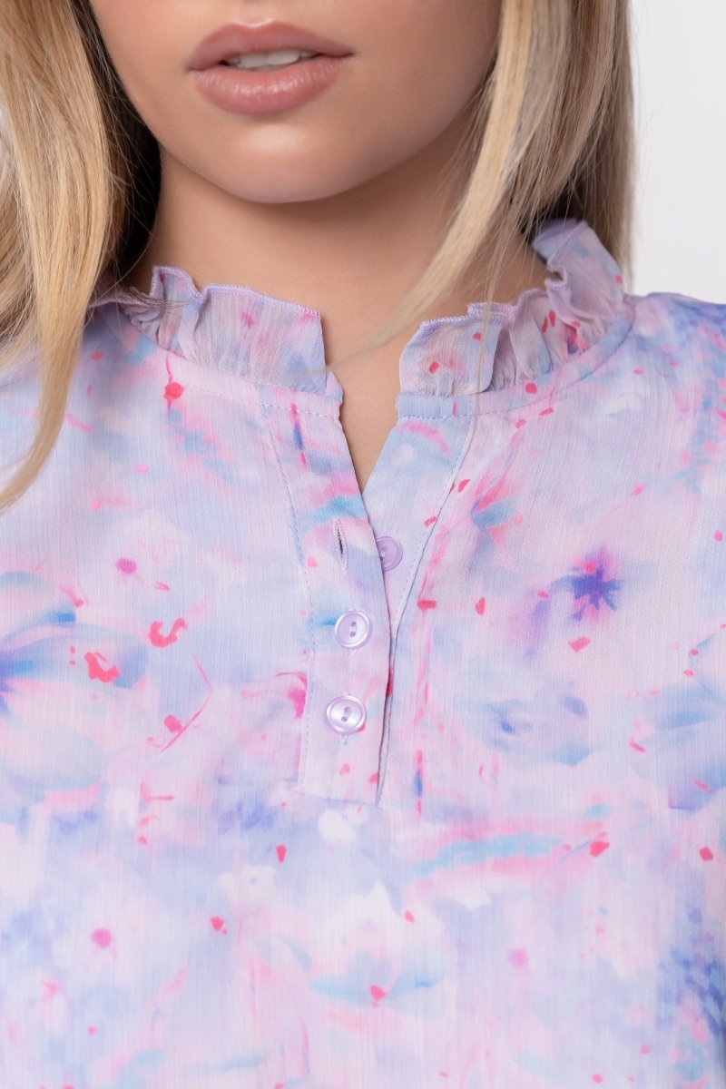 Victoria Dress (Blue Pink)