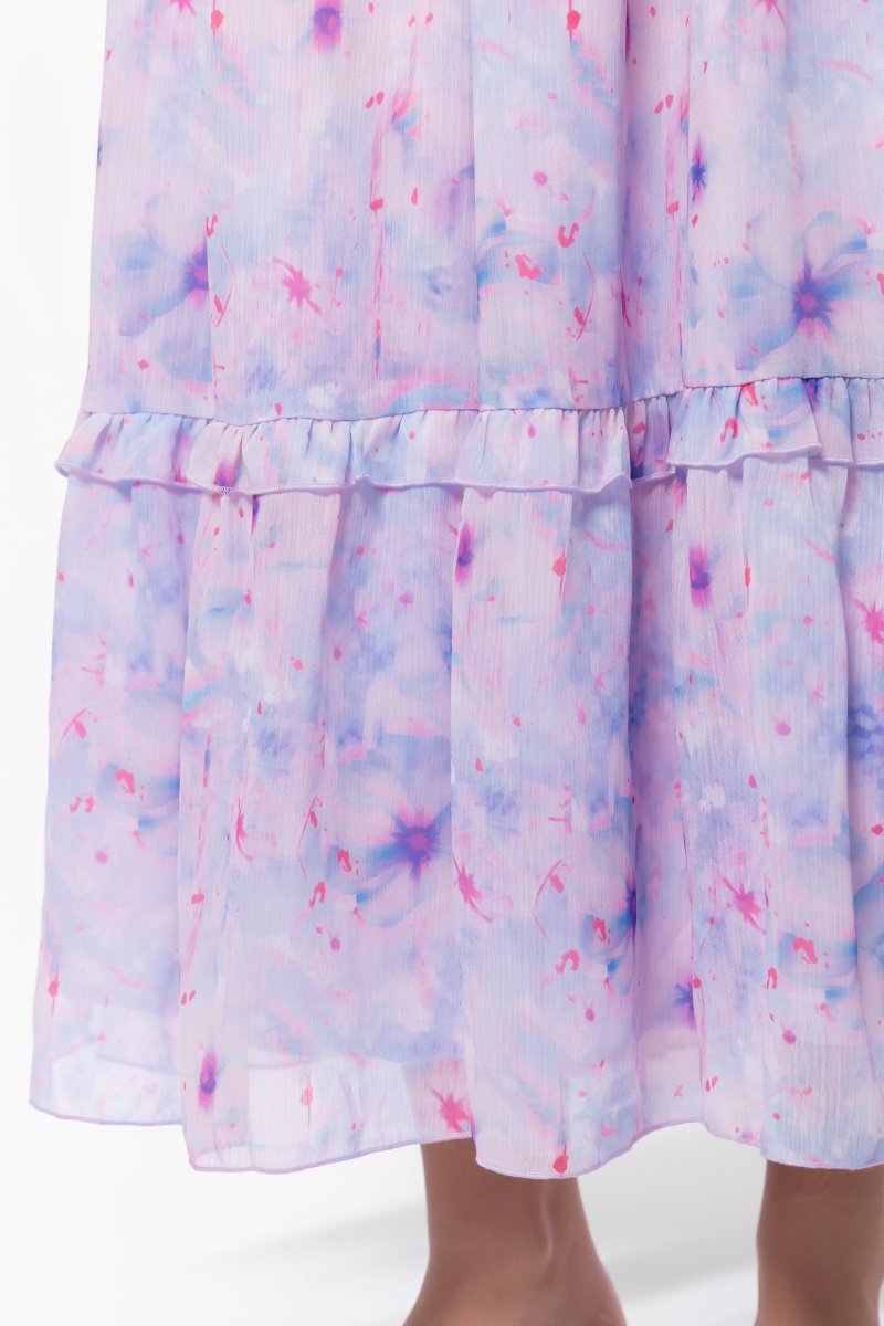 Victoria Dress (Blue Pink)
