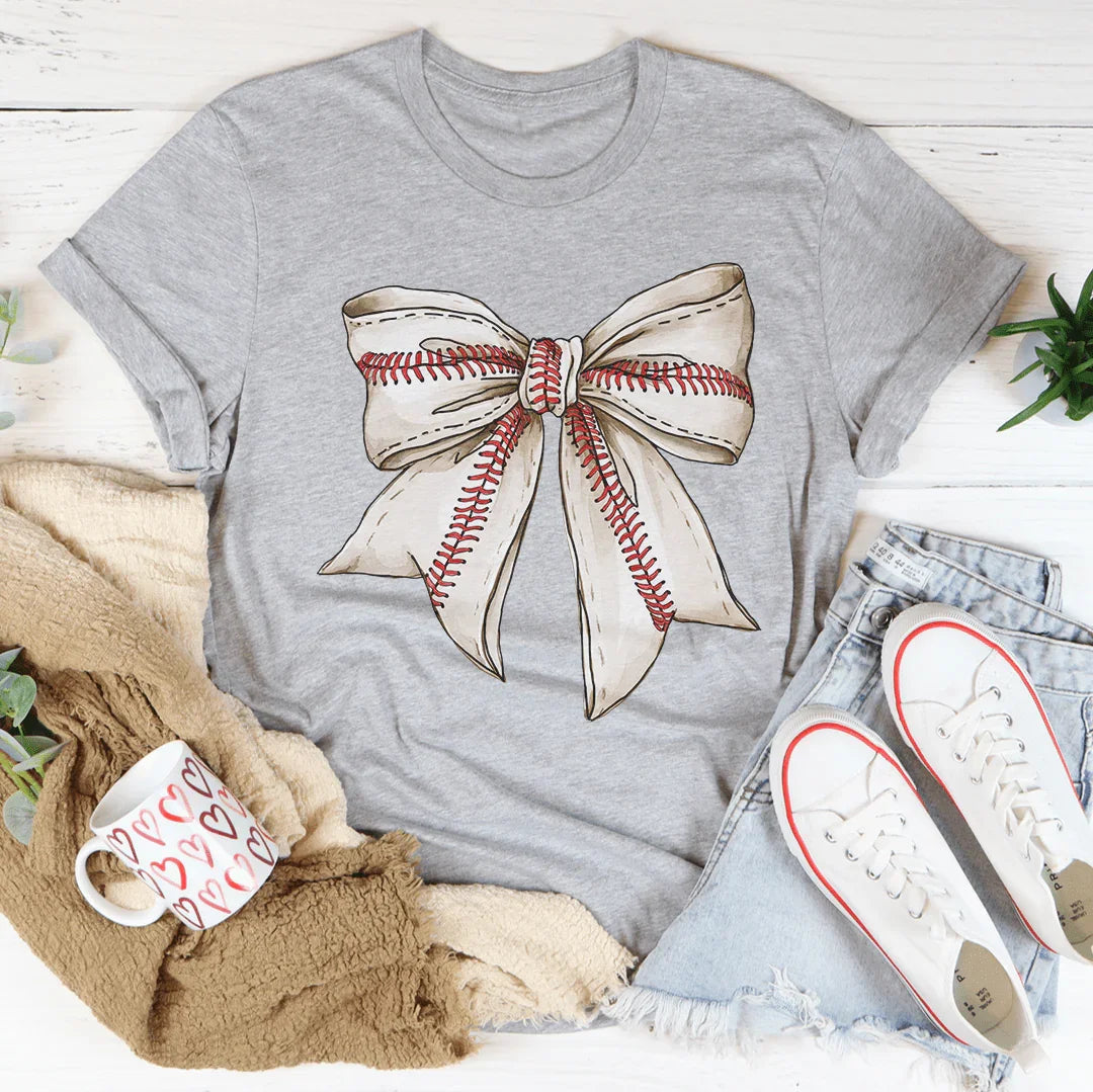 Vintage Bow Baseball Tee