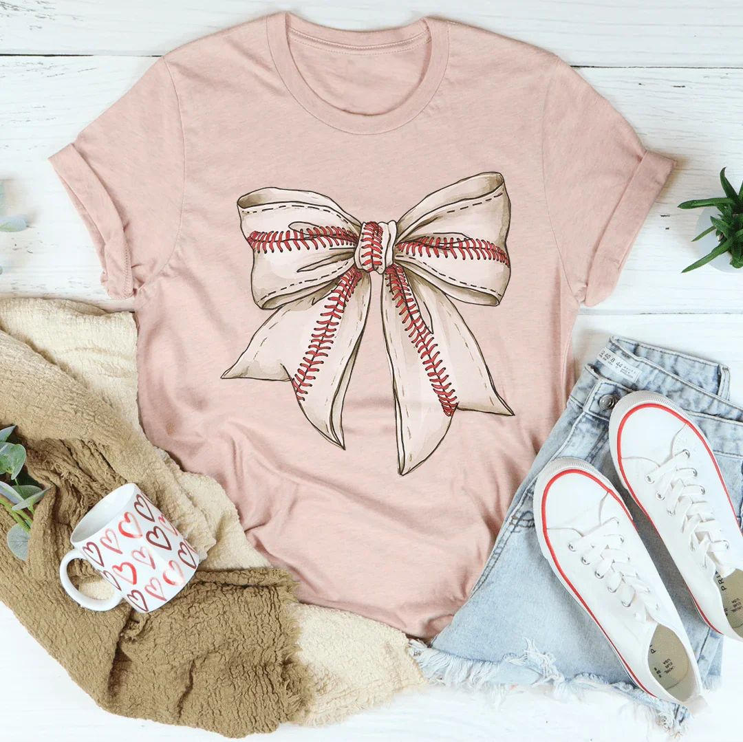 Vintage Bow Baseball Tee