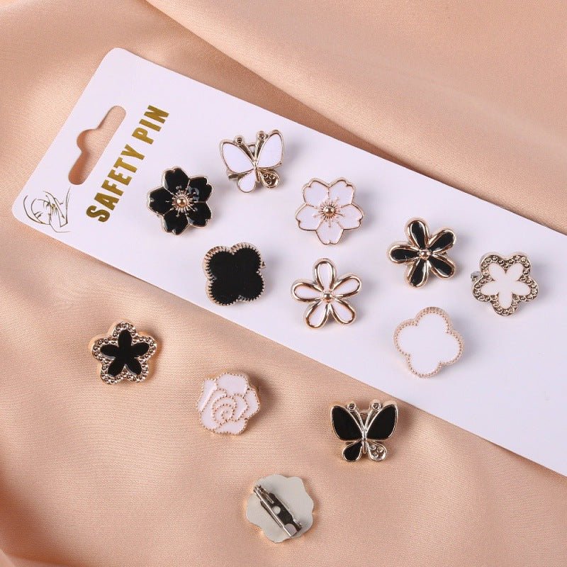 Vintage Enamel Brooch Pin Set(MAC366)