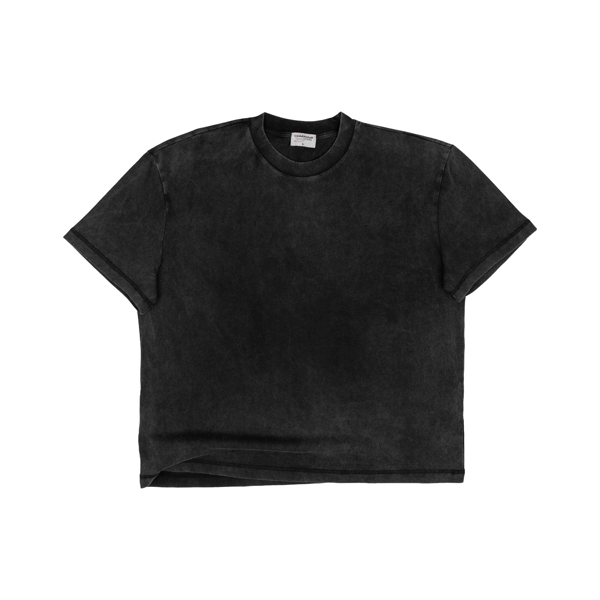 Commons Blank Star Embroidered Tee Acid Wash