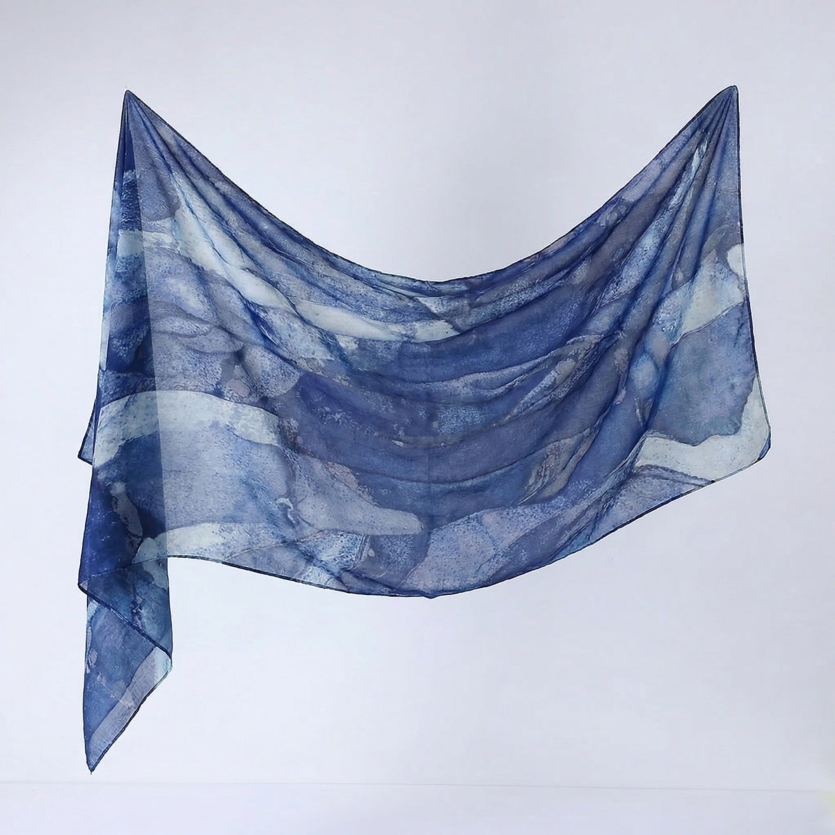 Watercolour Print Hijab Shawl(MH229)