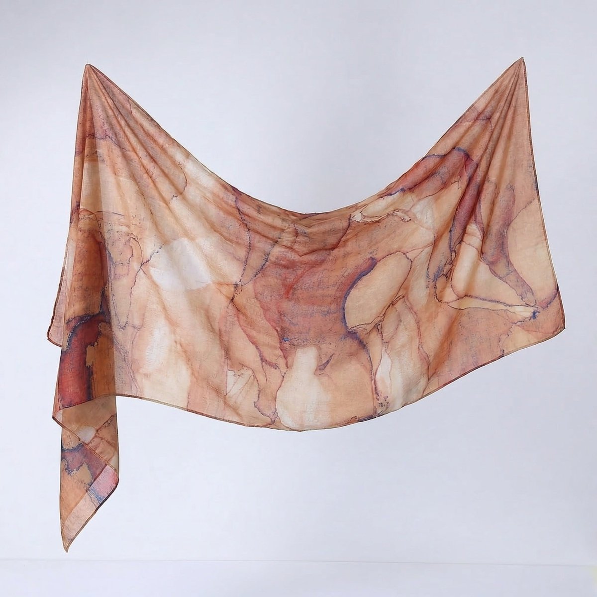 Watercolour Print Hijab Shawl(MH229)