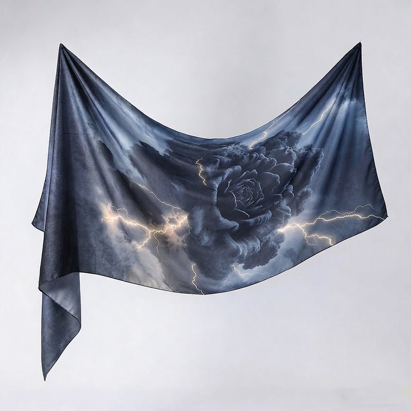 Watercolour Print Hijab Shawl(MH229)