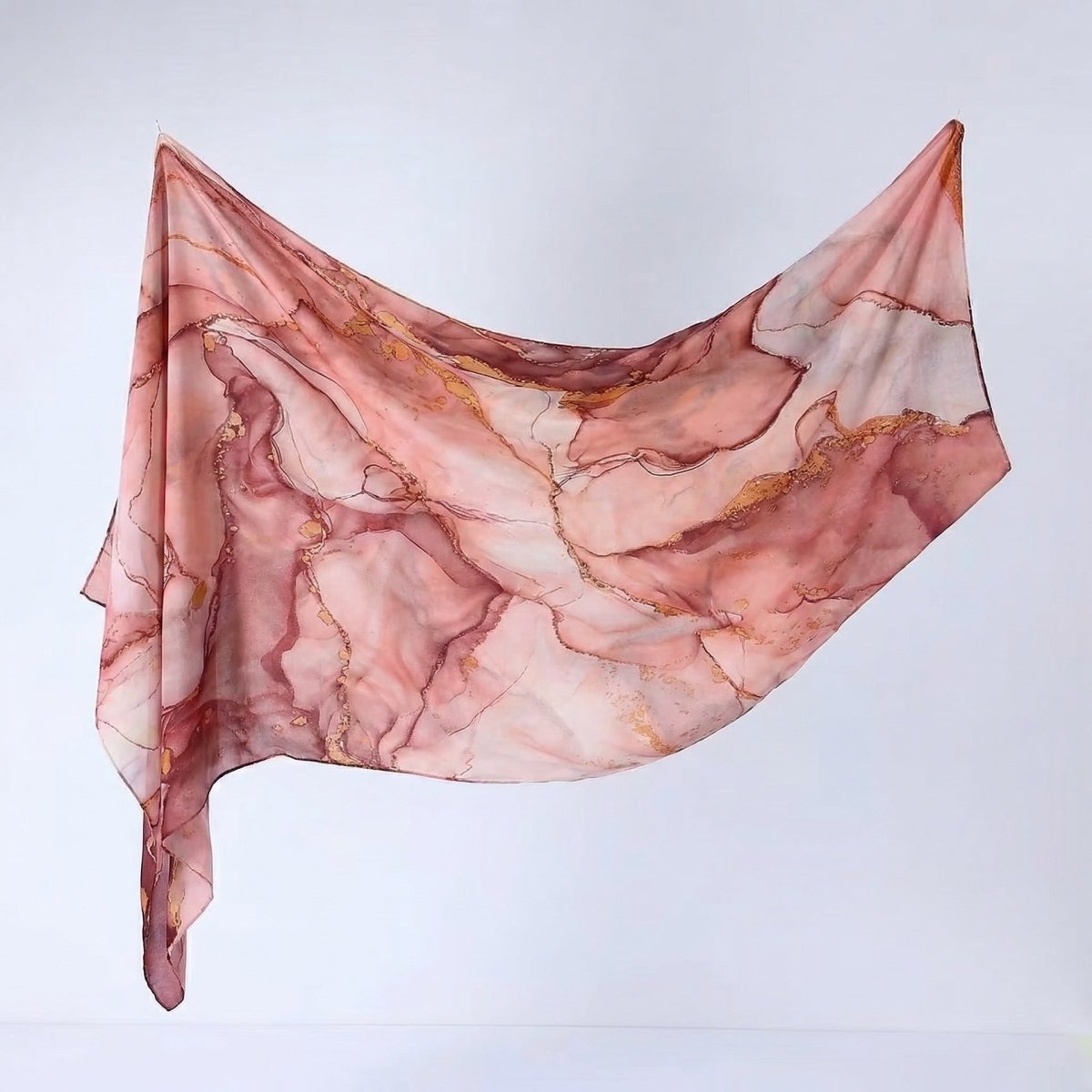 Watercolour Print Hijab Shawl(MH229)