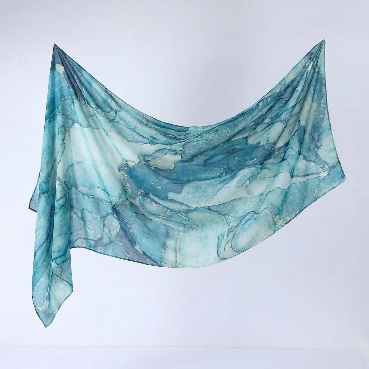 Watercolour Print Hijab Shawl(MH229)