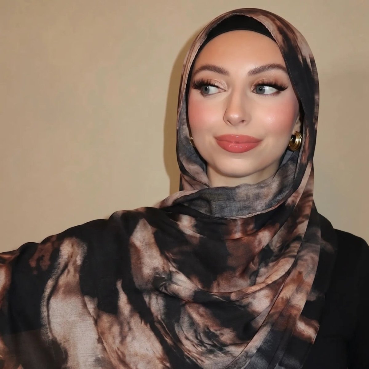 Watercolour Wash Hijab Scarf(MH240)