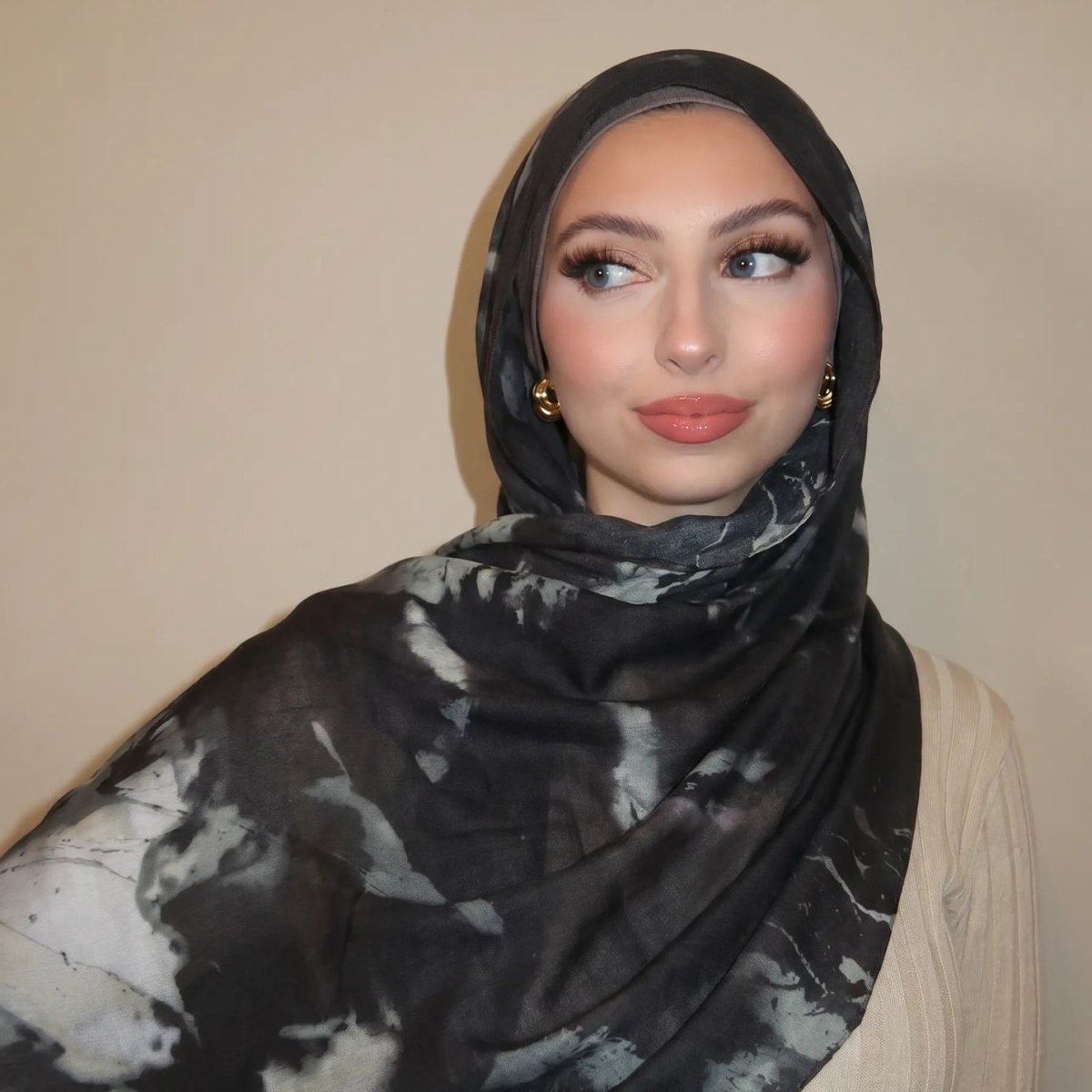 Watercolour Wash Hijab Scarf(MH240)