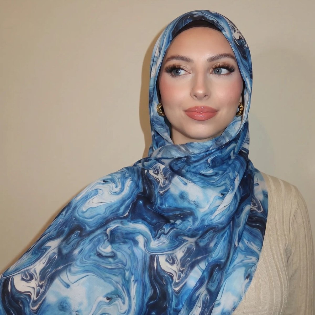 Watercolour Wash Hijab Scarf(MH240)