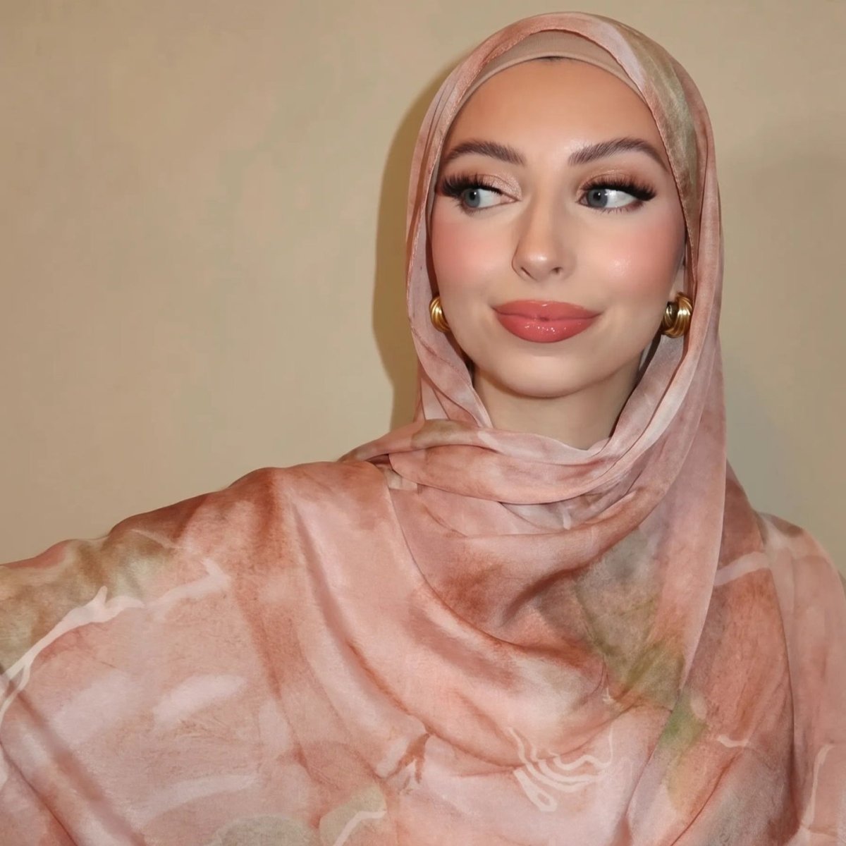 Watercolour Wash Hijab Scarf(MH240)