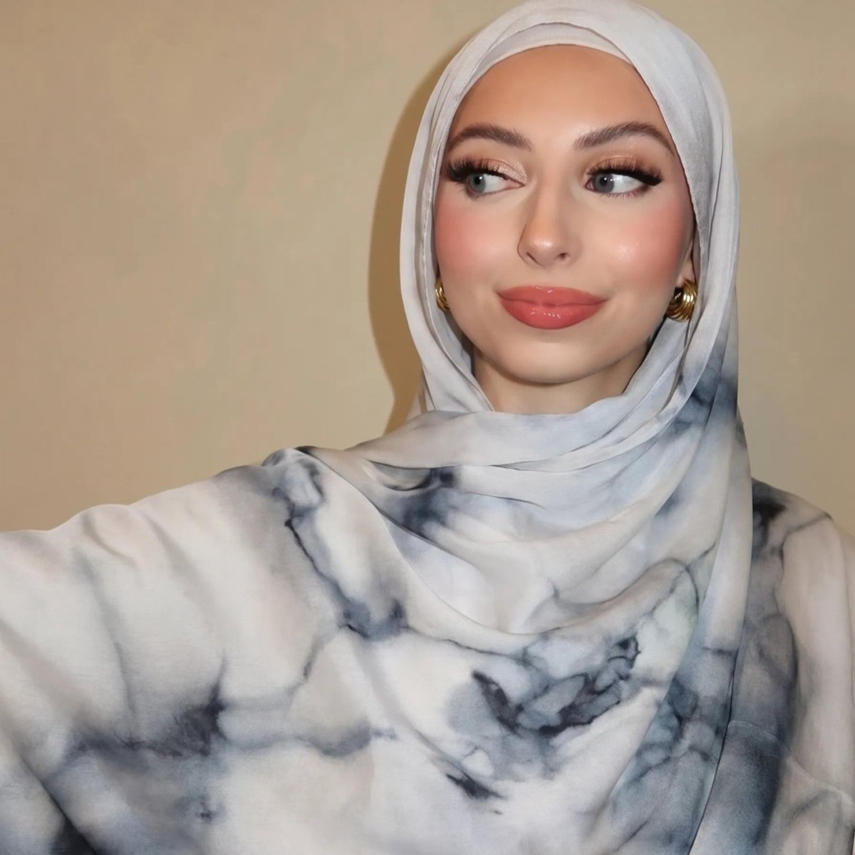 Watercolour Wash Hijab Scarf(MH240)