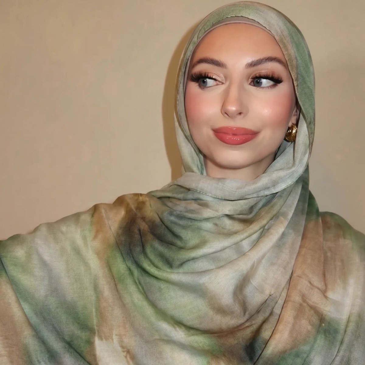 Watercolour Wash Hijab Scarf(MH240)