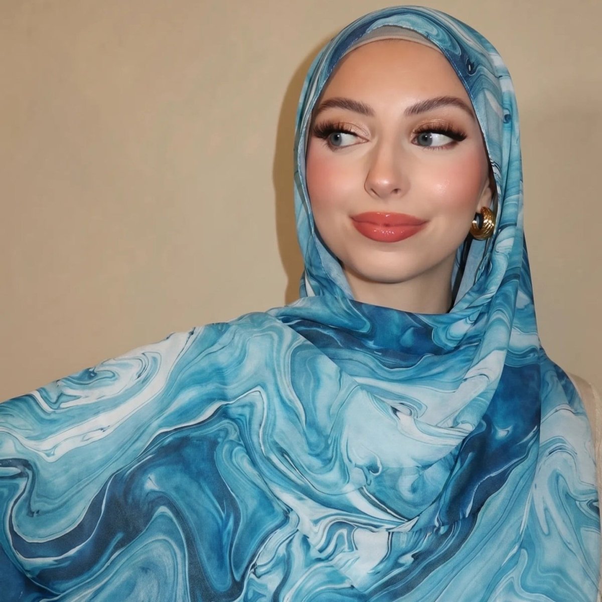 Watercolour Wash Hijab Scarf(MH240)