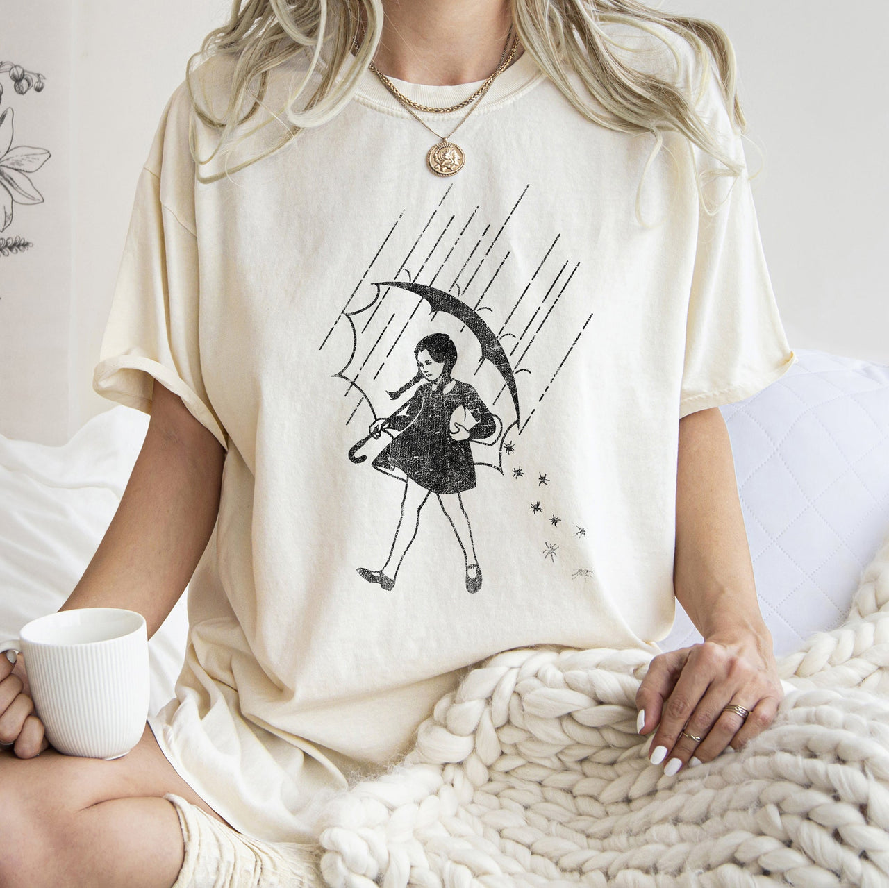 Wednesday Be Salty Retro Halloween Signature Edition Limited Edition Comfort Colors Tee