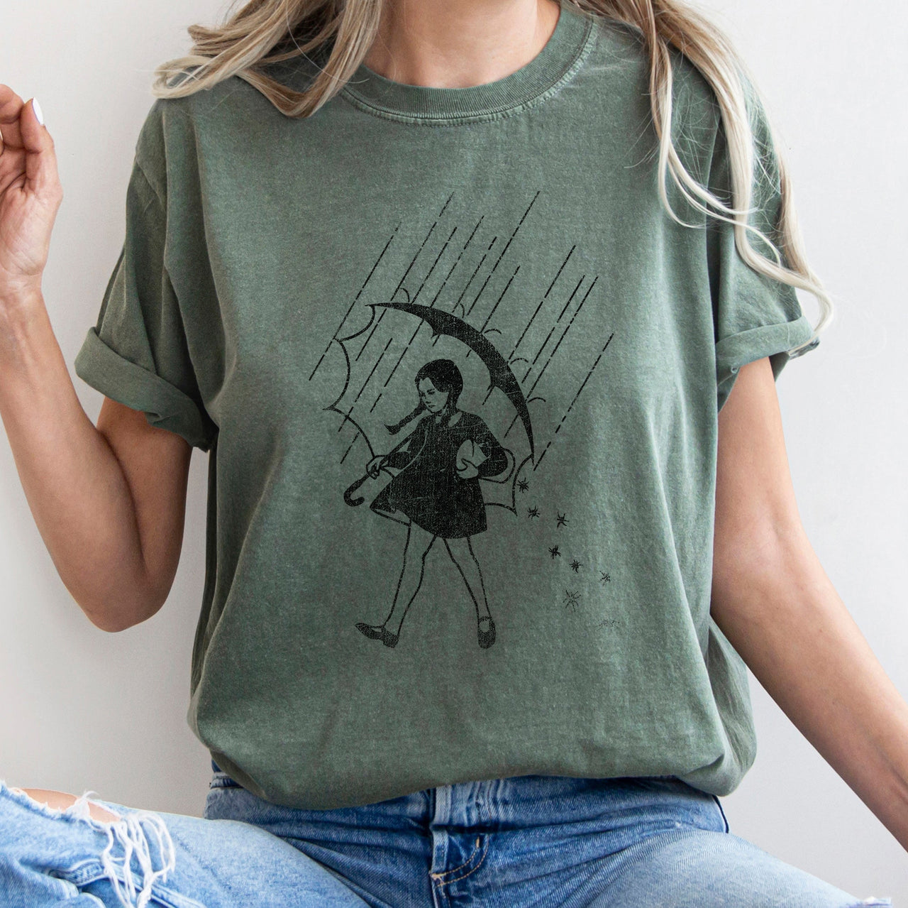 Wednesday Be Salty Retro Halloween Signature Edition Limited Edition Comfort Colors Tee