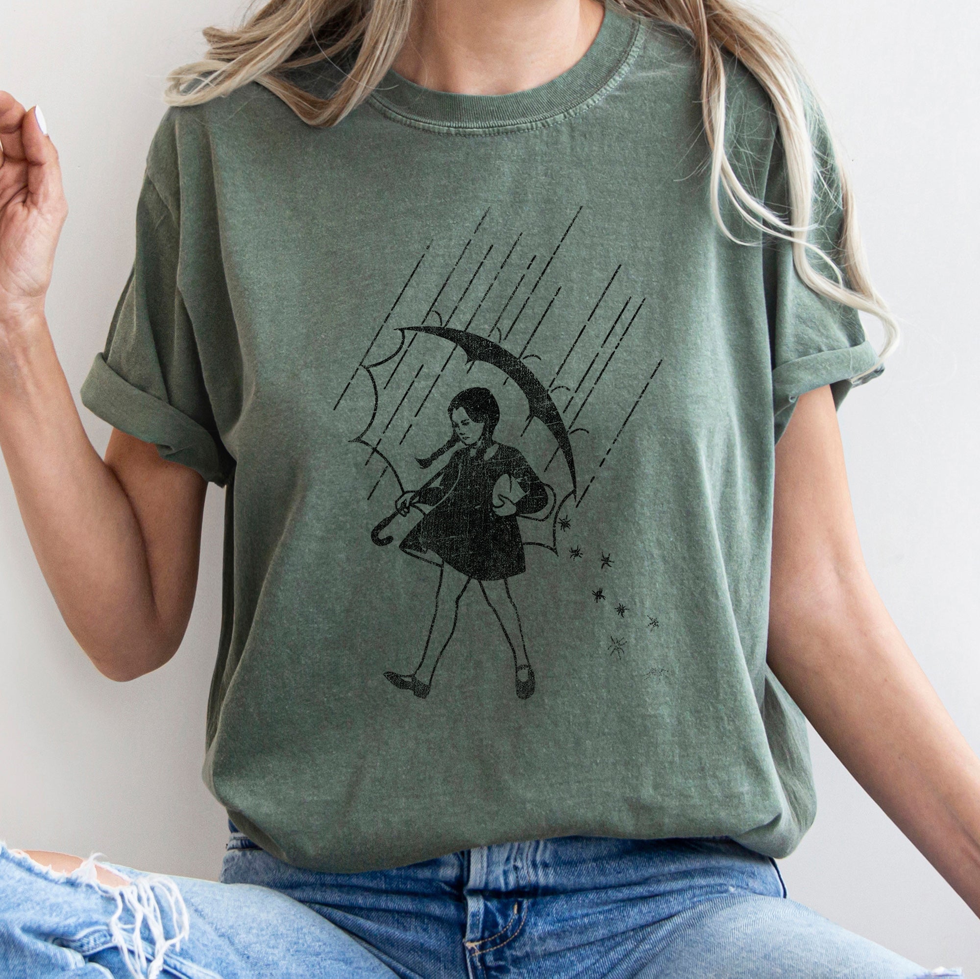 Wednesday Be Salty Retro Halloween Signature Edition Limited Edition Comfort Colors Tee