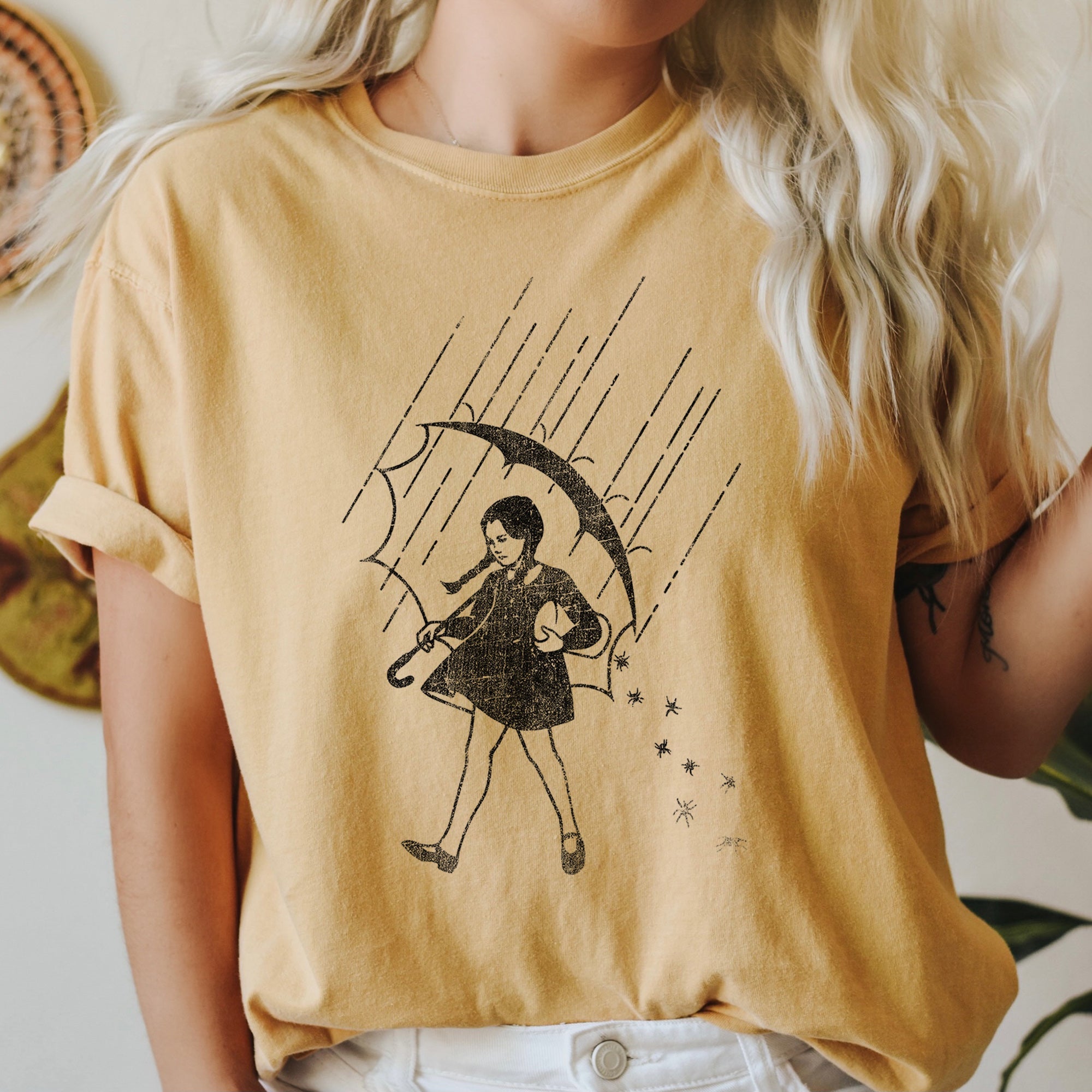 Wednesday Be Salty Retro Halloween Signature Edition Limited Edition Comfort Colors Tee