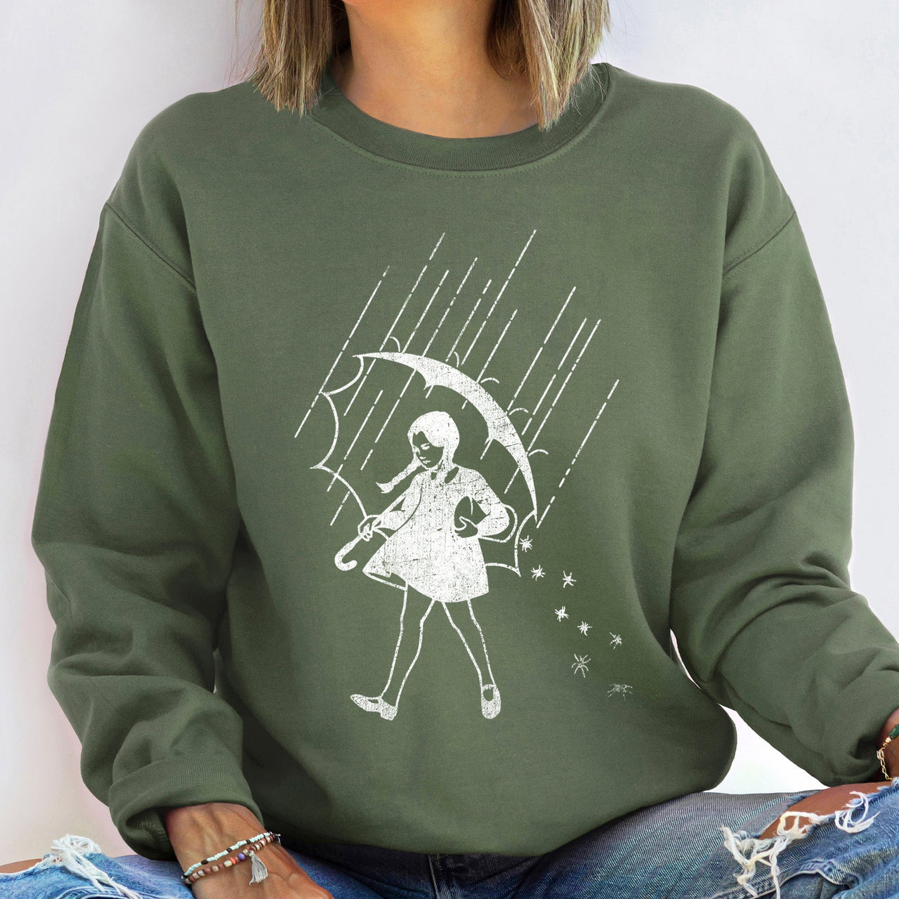 Wednesday Salty Halloween Premium Cotton Blend Cozy Fleece For Everyday Comfort And Warmth Sweatshirt