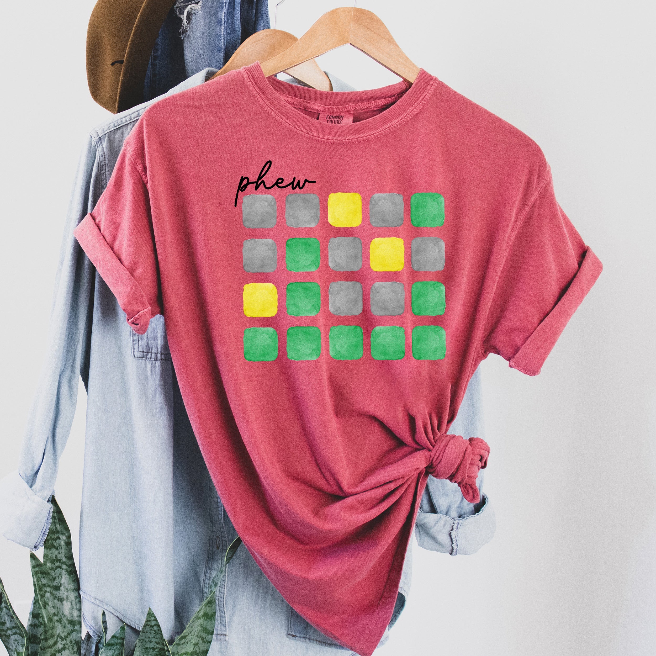 Phew Word Game Comfort Colors Tee