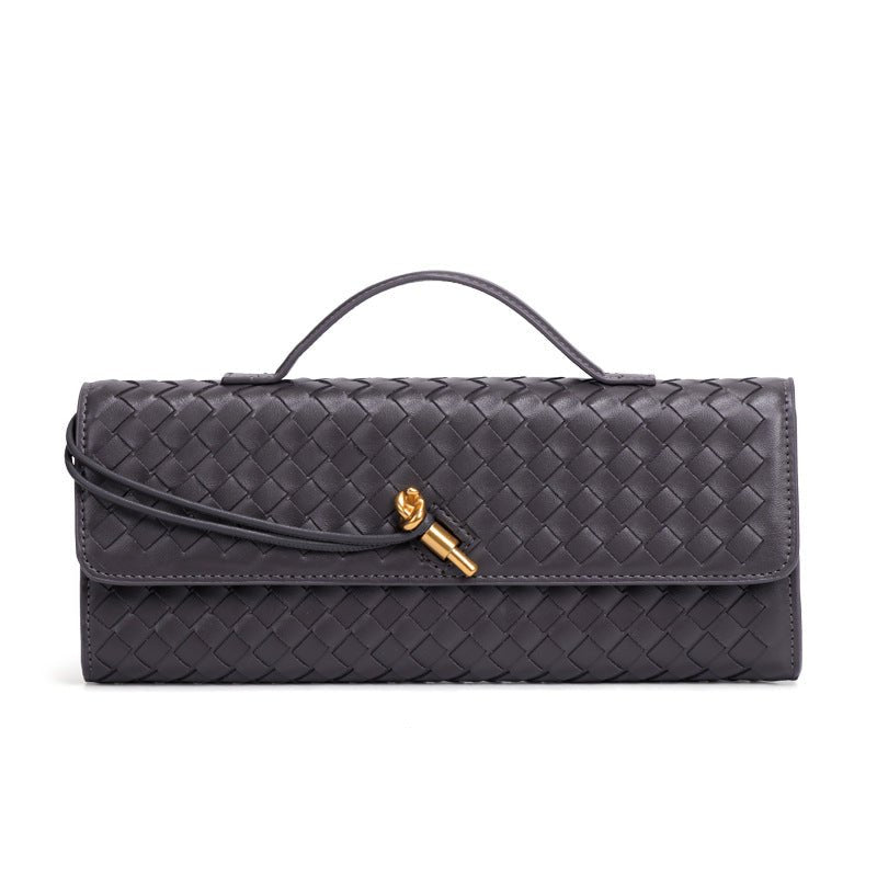 Woven PU Leather Clutch Bag(MAC432)