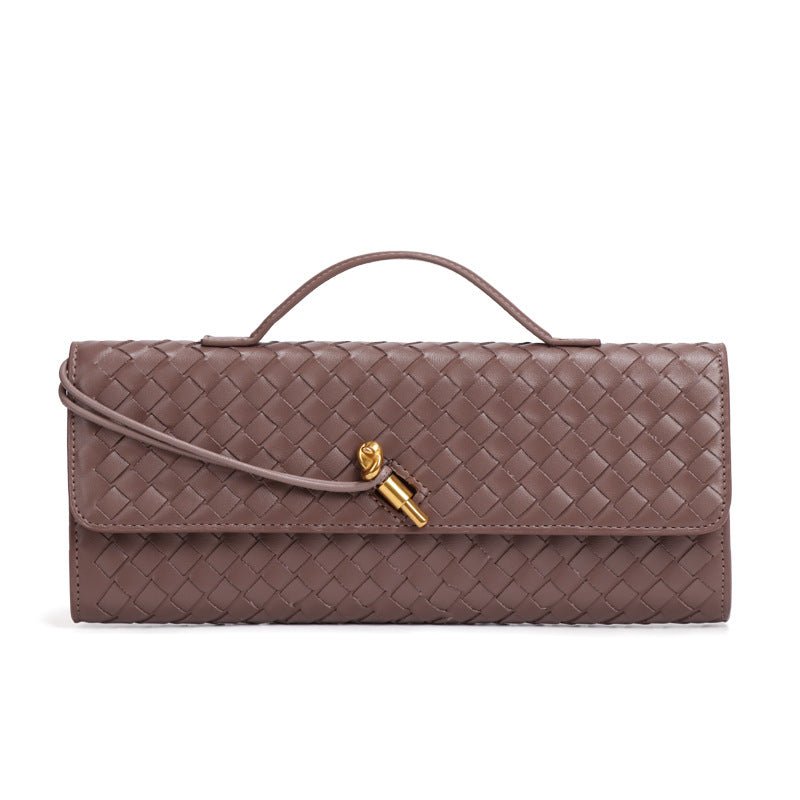 Woven PU Leather Clutch Bag(MAC432)