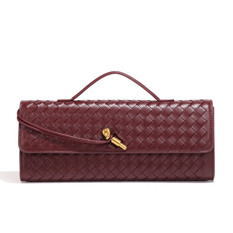 Woven PU Leather Clutch Bag(MAC432)