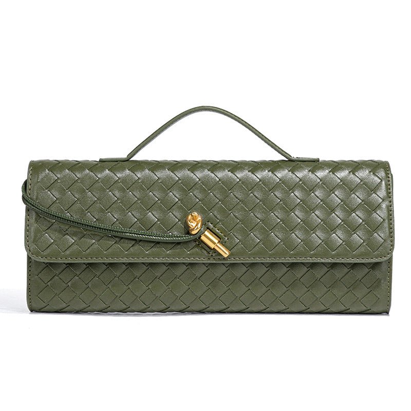 Woven PU Leather Clutch Bag(MAC432)