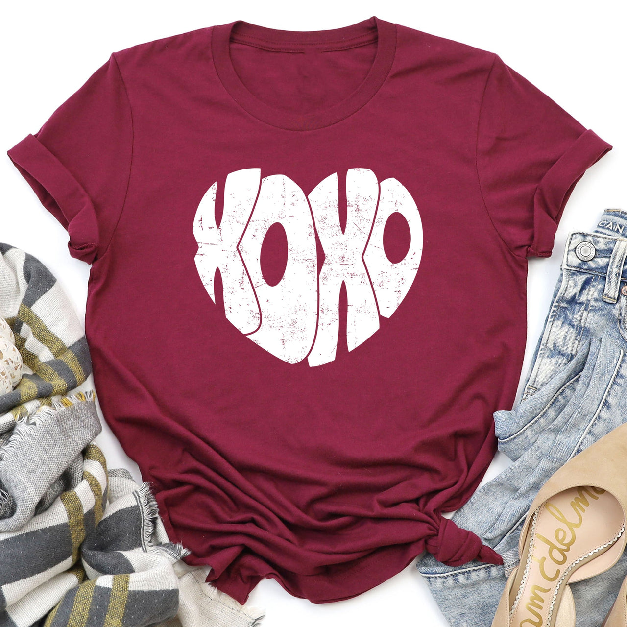 Limited Retro XOXO Heart Vintage Valentine's Day Edition Ultra Soft Classic Graphic Tee